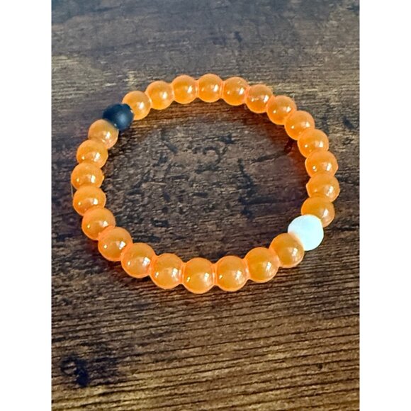 Orange Lokai Beaded Silicon Bracelet - Picture 3 of 3